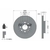 TEXTAR 92056503 Bremsscheiben 2 Stück OPEL