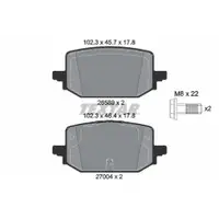 Bremsbelagsatz Scheibenbremse Textar 2658904 Q+ für Renault Hinterachse