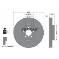 TEXTAR 92161003 Bremsscheiben 2 Stück BMW