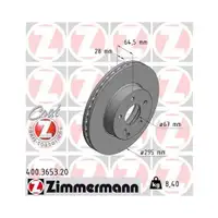 Zimmermann 400.3653.20 Bremsscheiben 2 Stück MERCEDES-BENZ