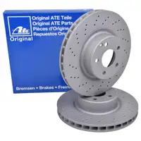 ATE 24.0132-0115.1 Bremsscheiben 2 Stück MERCEDES-BENZ