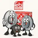 Febi Bremsscheiben Bremsbeläge Hinten für Kia Picanto 1 SA