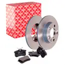 Febi Bilstein Bremsenset Bremsscheiben 232 mm voll Bremsbeläge hinten Golf 4 1J