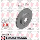 Zimmermann 230.2378.20 Bremsscheiben 2 Stück SUZUKI