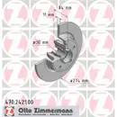 Zimmermann 470.2421.00 Bremsscheiben 2 Stück RENAULT