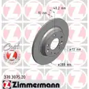 Zimmermann 370.3075.20 Bremsscheiben 2 Stück MAZDA