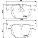 Textar Bremsbeläge hinten + Warnkontakt BMW X5 E70 X6 E71 E72 F16 F86