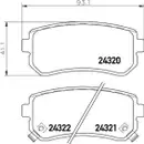 Textar Bremsenset Bremsscheiben Ø262 voll Bremsbeläge hinten Hyundai KIA