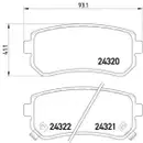 Textar Bremsenset Bremsscheiben Ø262 voll Bremsbeläge hinten Hyundai KIA