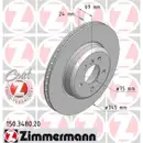 Zimmermann 150.3480.20 Bremsscheiben 2 Stück BMW