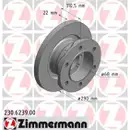 Zimmermann 230.6239.00 Bremsscheiben 2 Stück IVECO