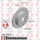Zimmermann 590.2596.00 Bremsscheiben 2 Stück