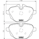Textar Bremsbeläge hinten + Warnkontakt BMW 5er Touring F11