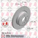 Zimmermann 150.3477.20 Bremsscheiben 2 Stück BMW