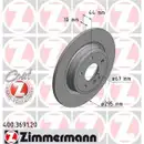 Zimmermann 400.3691.20 Bremsscheiben 2 Stück MERCEDES-BENZ