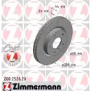 Zimmermann 200.2526.20 Bremsscheiben 2 Stück NISSAN