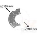 VAN WEZEL 5888372 Spritzblech Bremsscheibe vo. re.