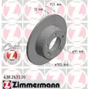 Zimmermann 430.2633.20 Bremsscheiben 2 Stück OPEL
