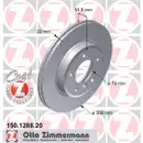 Zimmermann 150.1288.20 Bremsscheiben 2 Stück BMW