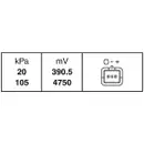 HELLA 6PP 009 400-161 Sensor, Saugrohrdruck