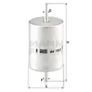 MANN-FILTER WK 730/5 Kraftstoffilter