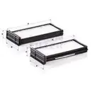 MANN-FILTER CU 23 000-2 Innenraumluftfilter für MITSUBISHI