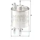 MANN-FILTER WK 711/1 Kraftstoffilter