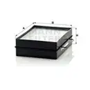 MANN-FILTER CU 1722 Innenraumluftfilter