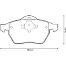 Bremsbelagsatz Scheibenbremse Jurid 571900J für Ford für Seat für VW Hinterachse