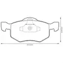 JURID 572503J Scheibenbremsbelag VA FORD
