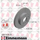 Zimmermann 400.1448.20 Bremsscheiben 2 Stück MERCEDES-BENZ