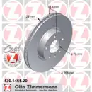 Zimmermann 430.1465.20 Bremsscheiben 2 Stück OPEL