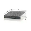 Filter Innenraumluft Mann-filter CUK 2533-2 für Bmw