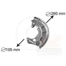 VAN WEZEL 5880371 Spritzblech Bremsscheibe vo. li.