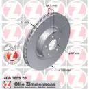 Zimmermann 400.3659.20 Bremsscheiben 2 Stück MERCEDES-BENZ