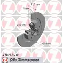 Zimmermann 470.2434.00 Bremsscheiben 2 Stück RENAULT