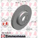 Zimmermann 150.3483.20 Bremsscheiben 2 Stück BMW