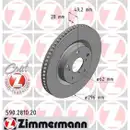 Zimmermann 590.2810.20 Bremsscheiben 2 Stück TOYOTA
