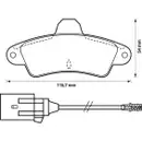JURID 571755J Scheibenbremsbelag HA FORD