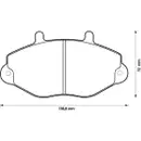 JURID 571746J Scheibenbremsbelag VA FORD