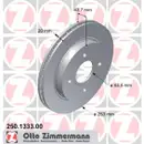 Zimmermann 250.1333.00 Bremsscheiben 2 Stück