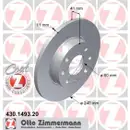 Zimmermann 430.1493.20 Bremsscheiben 2 Stück OPEL