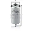 MANN-FILTER WDK 725 Kraftstoffilter