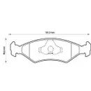 JURID 571536J Scheibenbremsbelag HA FORD