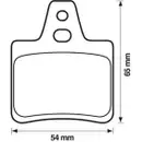 Bremsbelagsatz Scheibenbremse Jurid 571363J für Citroën Hinterachse