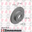Zimmermann 400.6475.00 Bremsscheiben 2 Stück