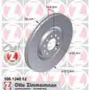 Zimmermann 100.1240.52 Bremsscheiben 2 Stück SEAT