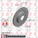 Zimmermann 430.1497.20 Bremsscheiben 2 Stück SAAB