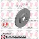 Zimmermann 470.2416.20 Bremsscheiben 2 Stück RENAULT