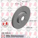 Zimmermann 610.3709.20 Bremsscheiben 2 Stück VOLVO
